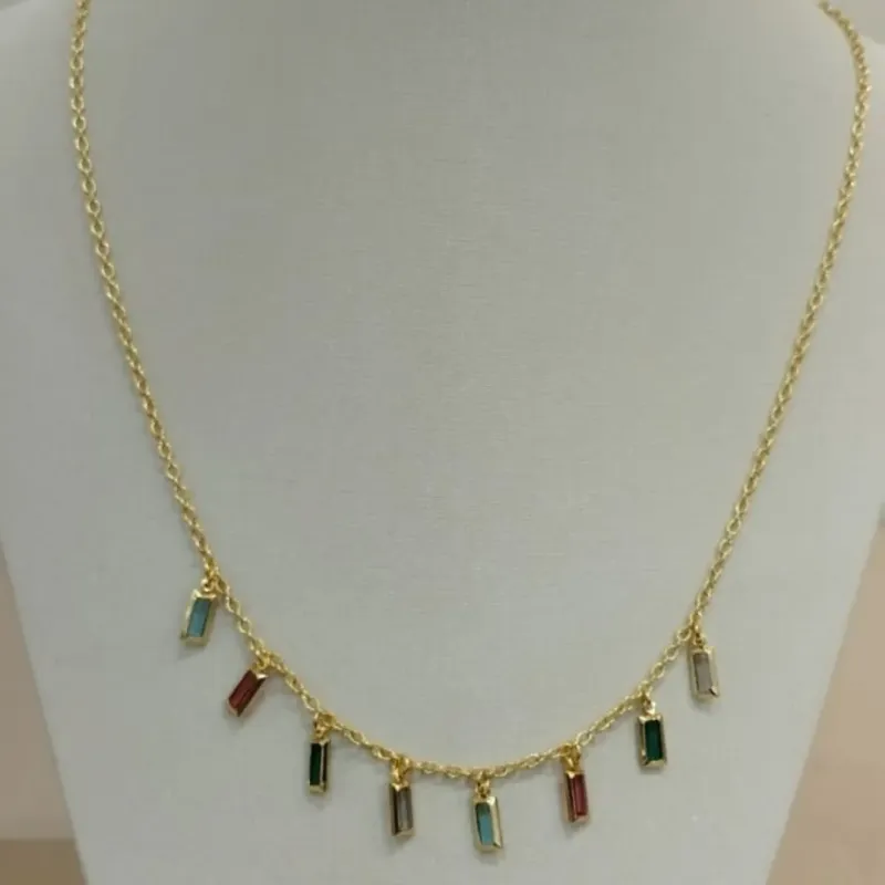 CHOKER RETÂNGULOS DE ZIRCONIAS