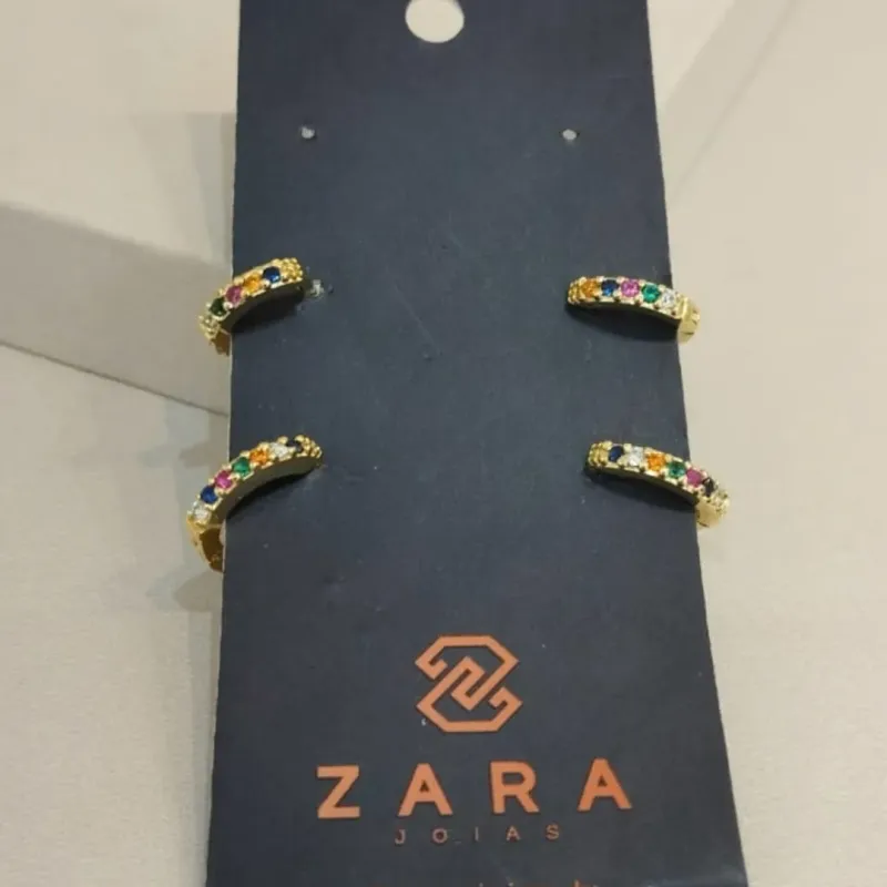 DUPLA ARGOLAS CRAVEJADAS RAINBOW