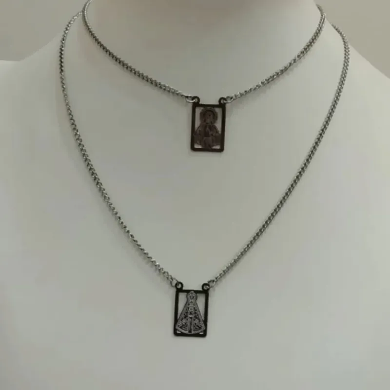 ESCAPULÁRIO AÇO NOSSA SENHORA APARECIDA