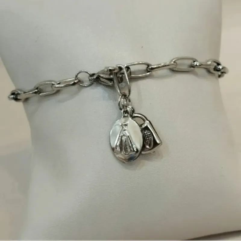 PULSEIRA AÇO CADEIA DE CONSAGRAÇÃO 22CM