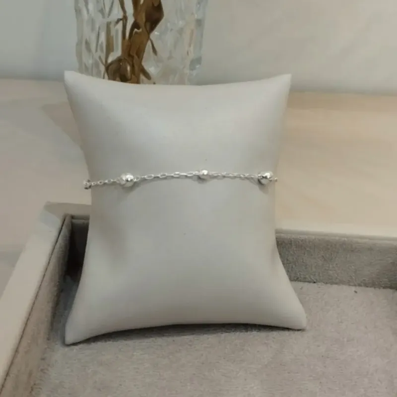 PULSEIRA PRATA BOLINHAS