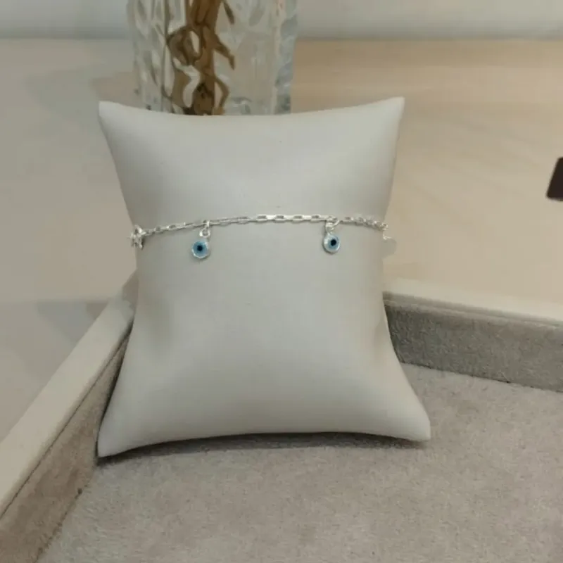 PULSEIRA PRATA CARTIER OLHO GREGO E MEDALHAS