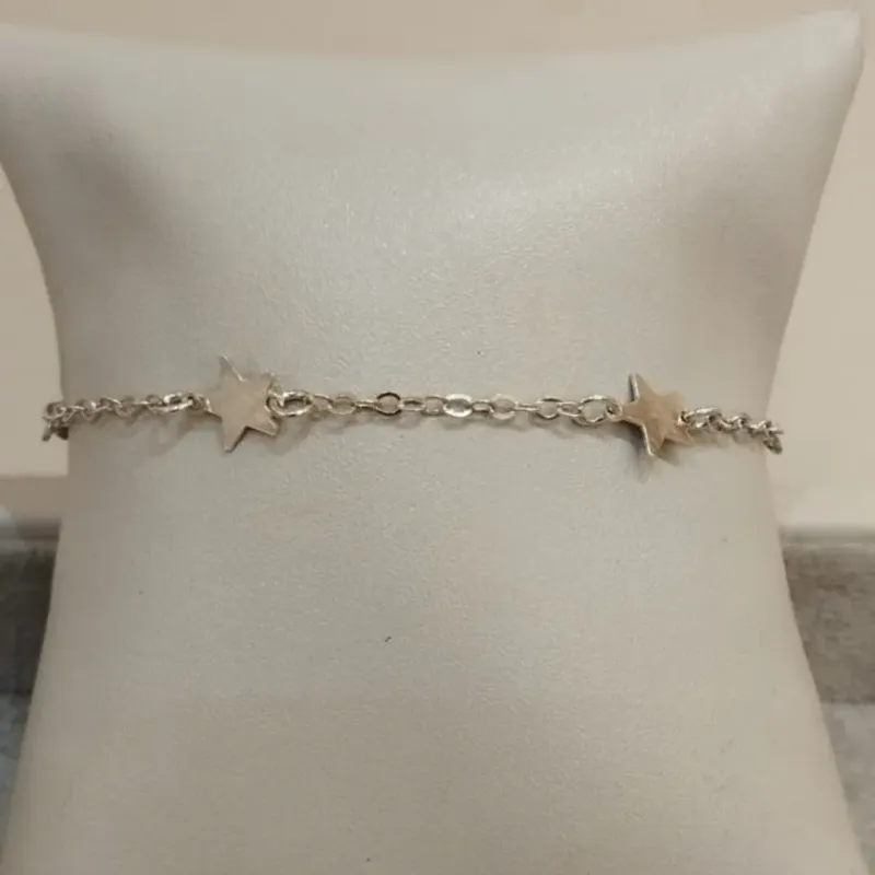PULSEIRA PRATA ESTRELAS