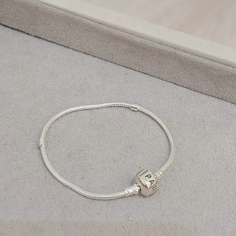 PULSEIRA PRATA PANDORA 19CM FECHO TAMBOR