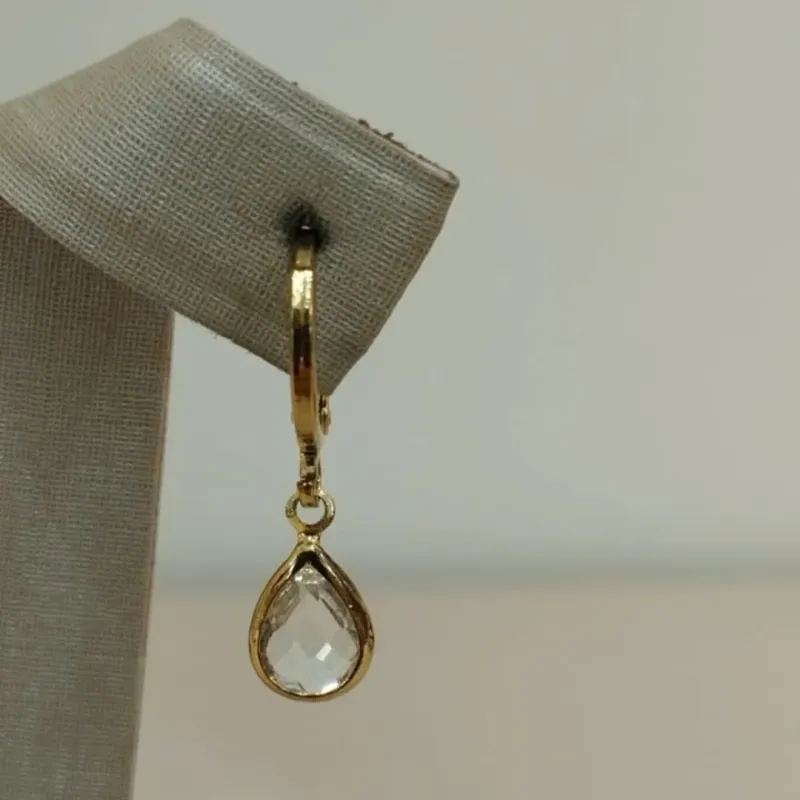 ARGOLA GOTA CRISTAL