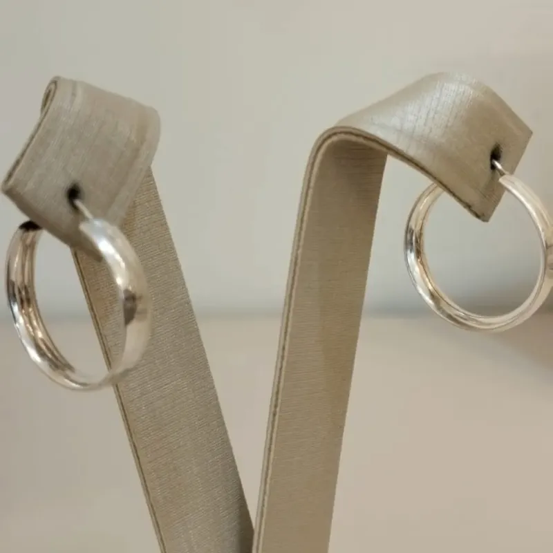 ARGOLA PRATA LISA P