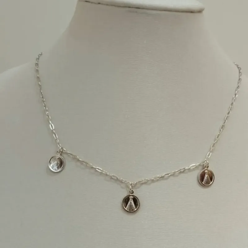 CHOKER PRATA NOSSA SENHORA APARECIDA
