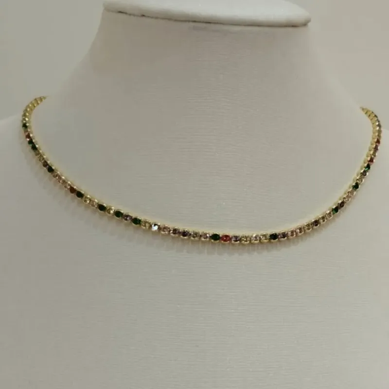 CHOKER ZIRCÔNIAS COLORS