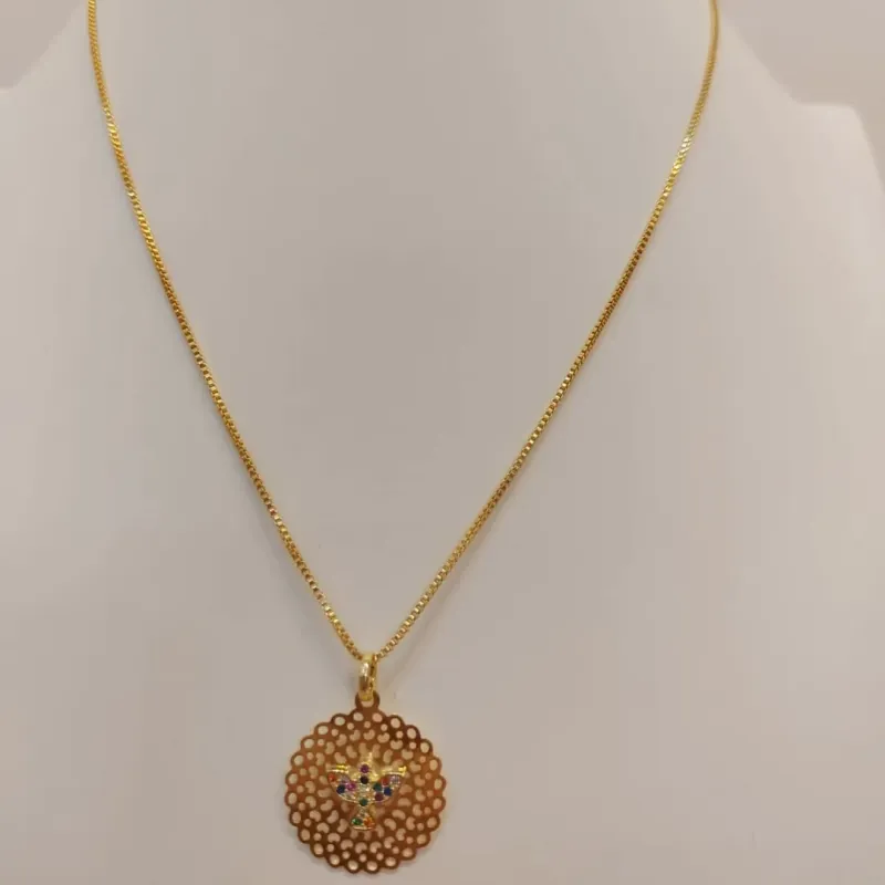 CORRENTE VENEZIANA COM MANDALA DE ESPÍRITO SANTO COLORS
