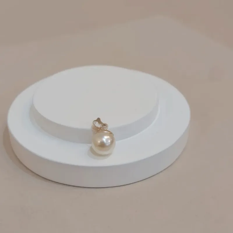 PINGENTE PRATA PÉROLA 8MM