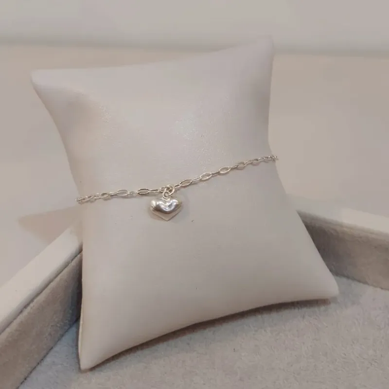 PULSEIRA PRATA PING CORAÇÃO