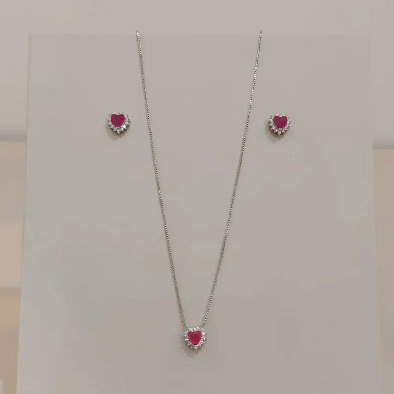 CONJUNTO CORAÇÃO PINK FUSION