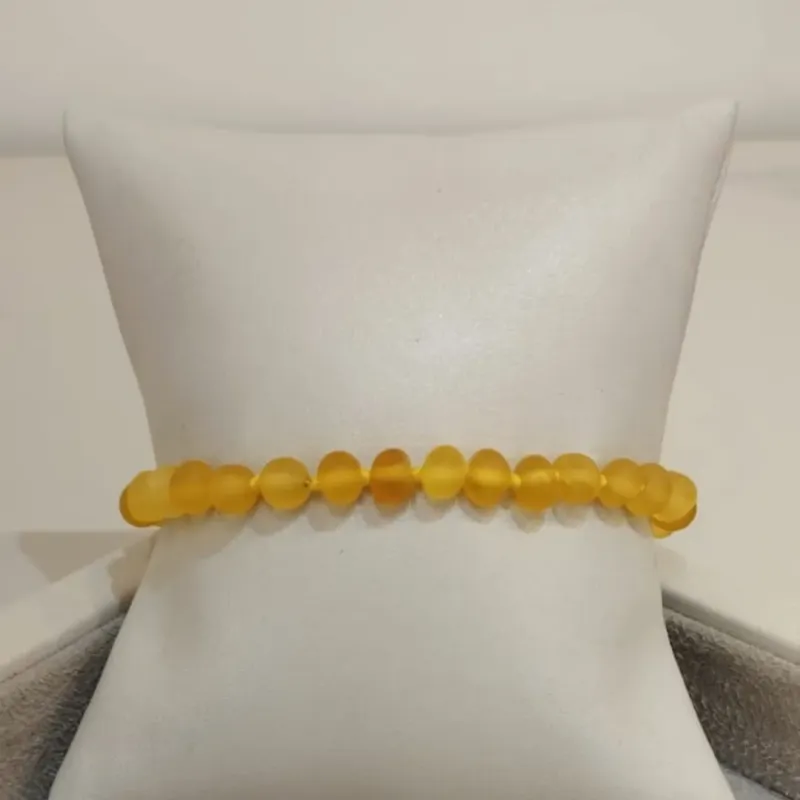 PULSEIRA ÂMBAR REGULÁVEL BARROCO CHAMPAGNE NÃO POLIDO 21CM