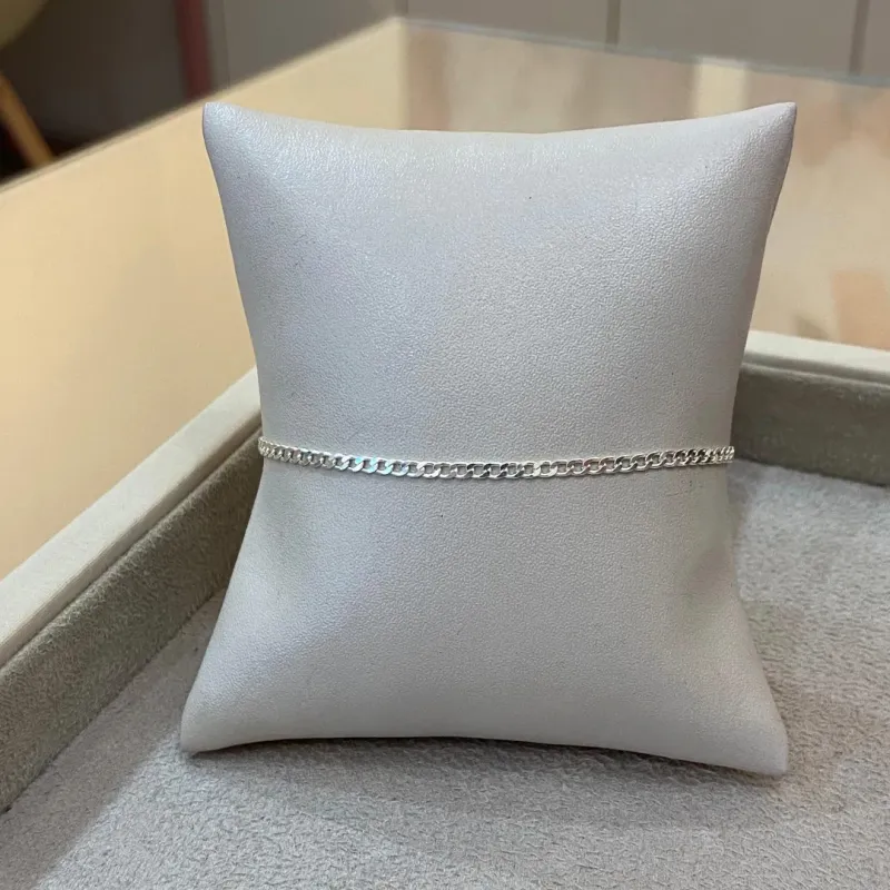 PULSEIRA PRATA GRUMET FINA