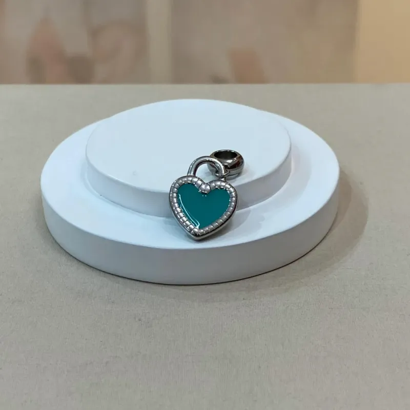 BERLOQUE AÇO CORAÇÃO AZUL TIFFANY
