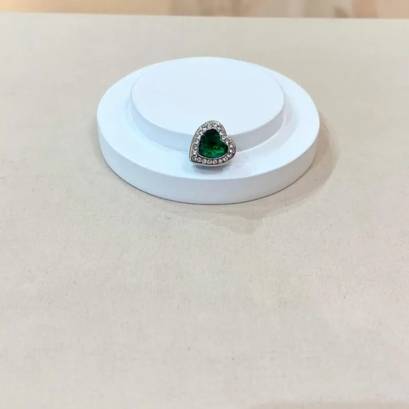 BERLOQUE AÇO SEPARADOR CORAÇÃO VERDE