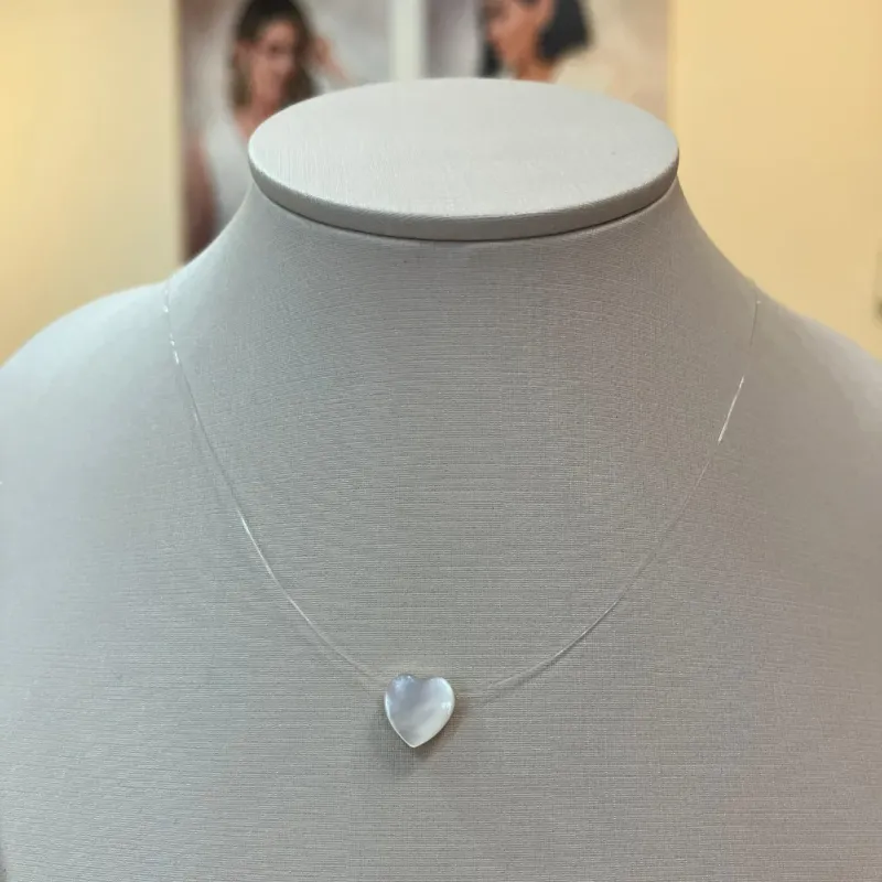 COLAR FIO DE NYLON CORAÇÃO