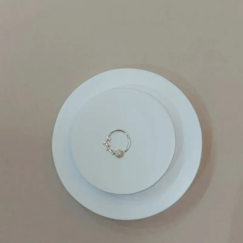 PIERCING ARGOLA TORÇÃO FLORZINHA 8MM PRATA 925