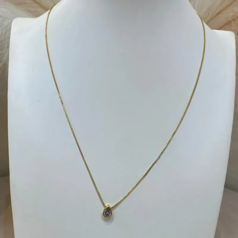 CORRENTE VENEZIANA COM PONTO DE LUZ GOTA 45CM
