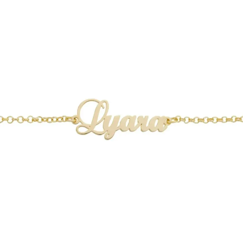 PULSEIRA INFANTIL ELO PORTUGUÊS COM NOME (11CM)