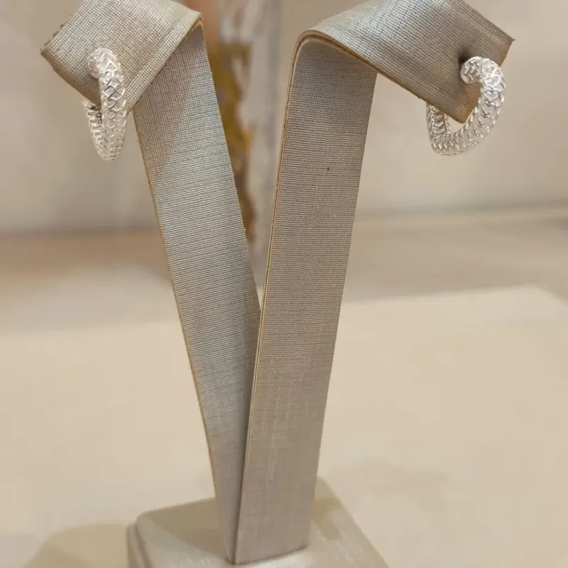 ARGOLA PRATA CORACÃO OCA