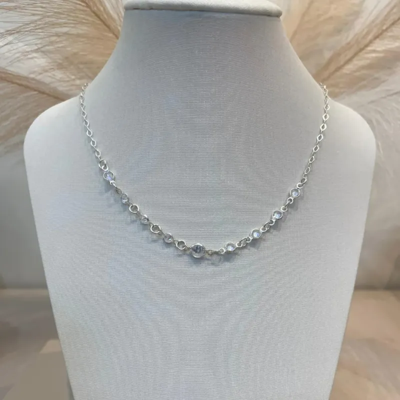 CHOKER PRATA ZIRCÔNIAS