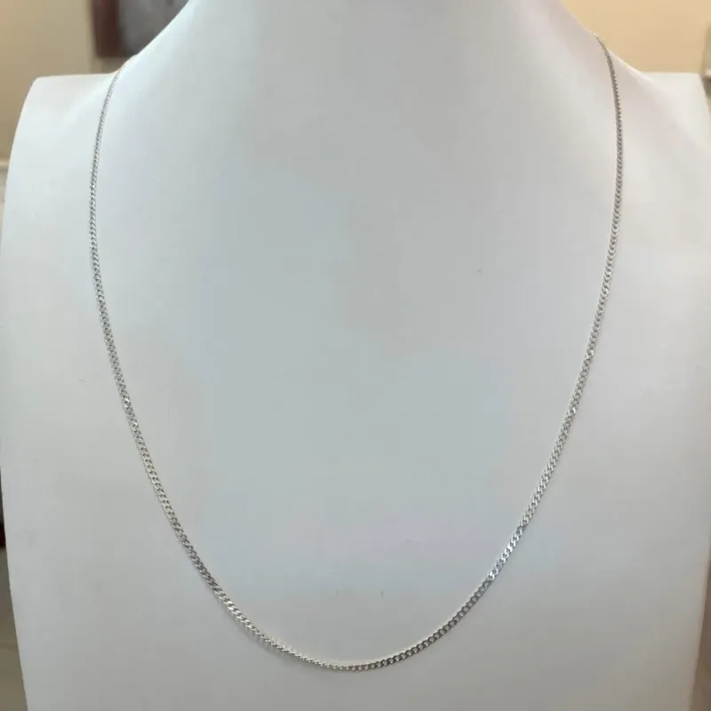 CORRENTE PRATA MASCULINA GRUMET 70CM