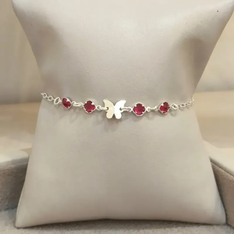 PULSEIRA PRATA BORBOLETA