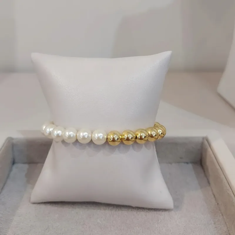 PULSEIRA METADE PÉROLA E METADE ESFERA