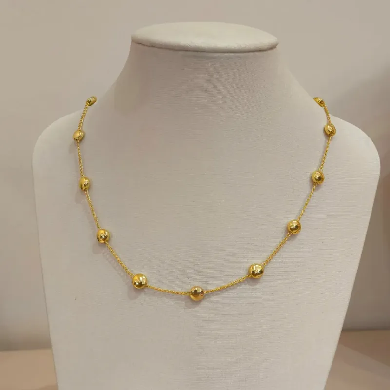 CHOKER CÍRCULOS ACHATADO