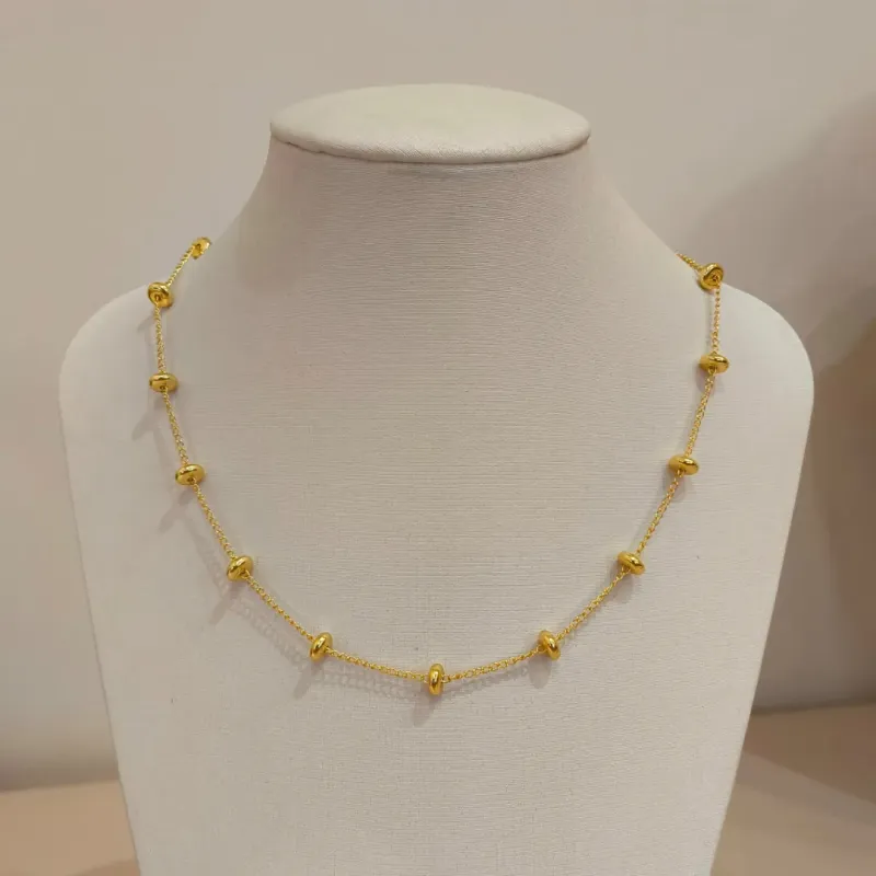 CHOKER CÍRCULOS ACHATADOS