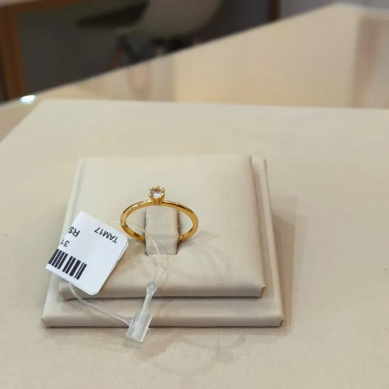 ANEL SOLITÁRIO CLÁSSICO TAMANHO 19