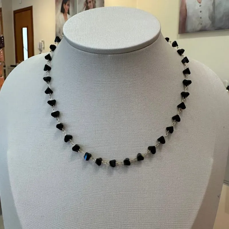 CHOKER CRISTAIS PRETOS
