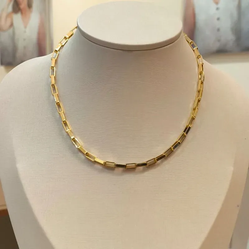 CHOKER ELO CARTIER QUADRADO