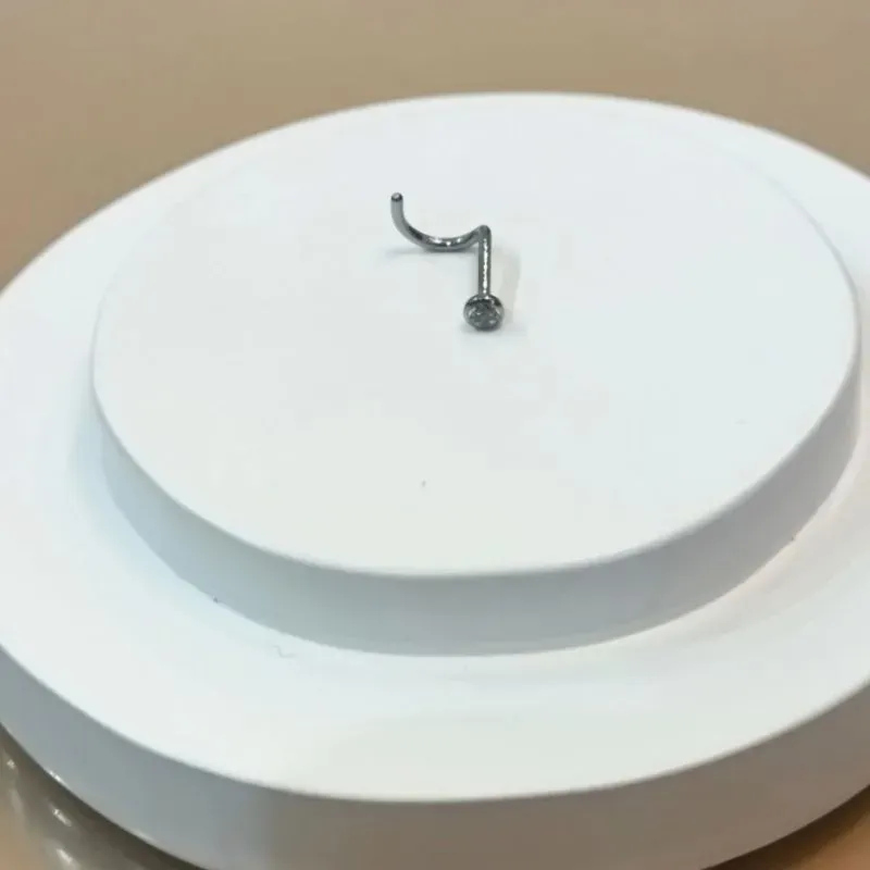 PIERCING NARIZ AÇO NOSTRIL ZIRCÔNIA CRISTAL