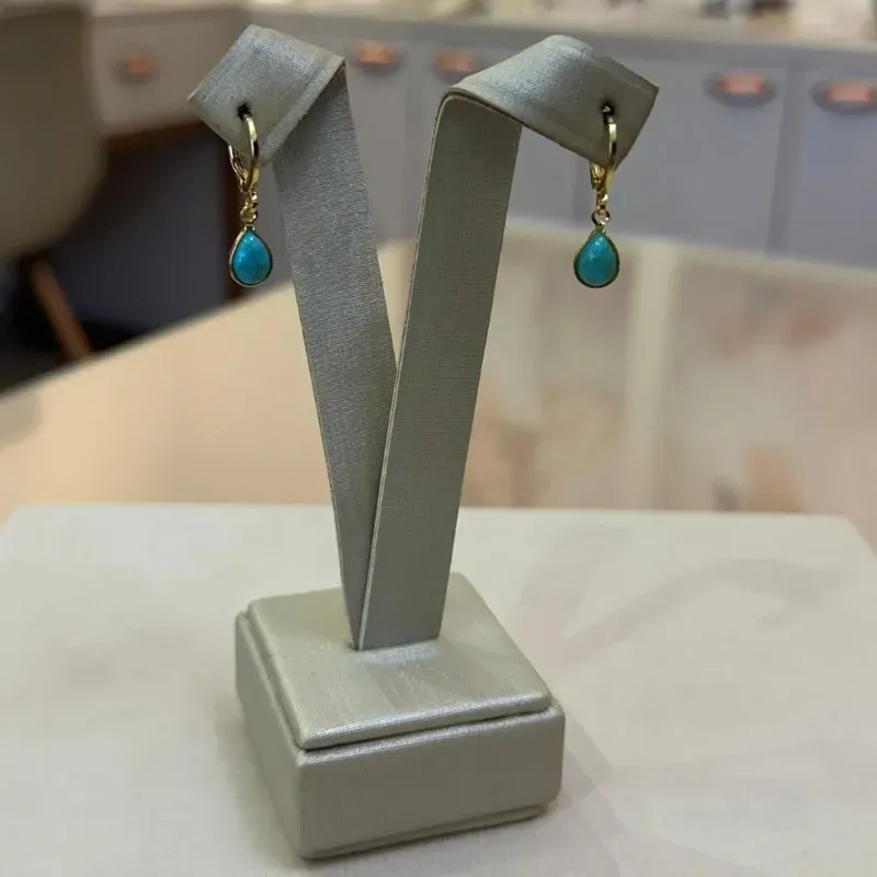 ARGOLA CLIK GOTA TURQUESA