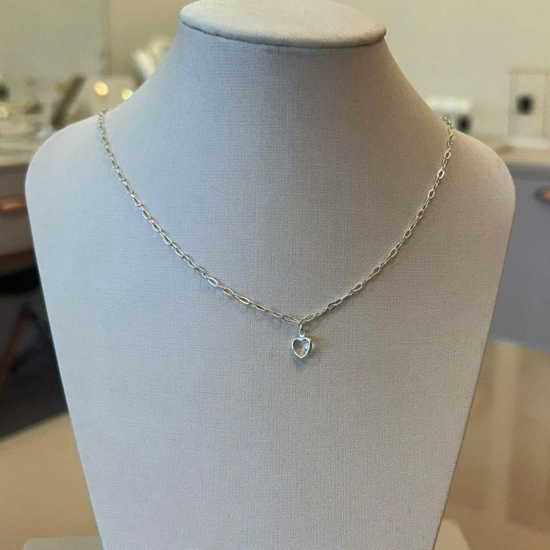 CHOKER ELOS E CORAÇÃO ZIRCÔNIA