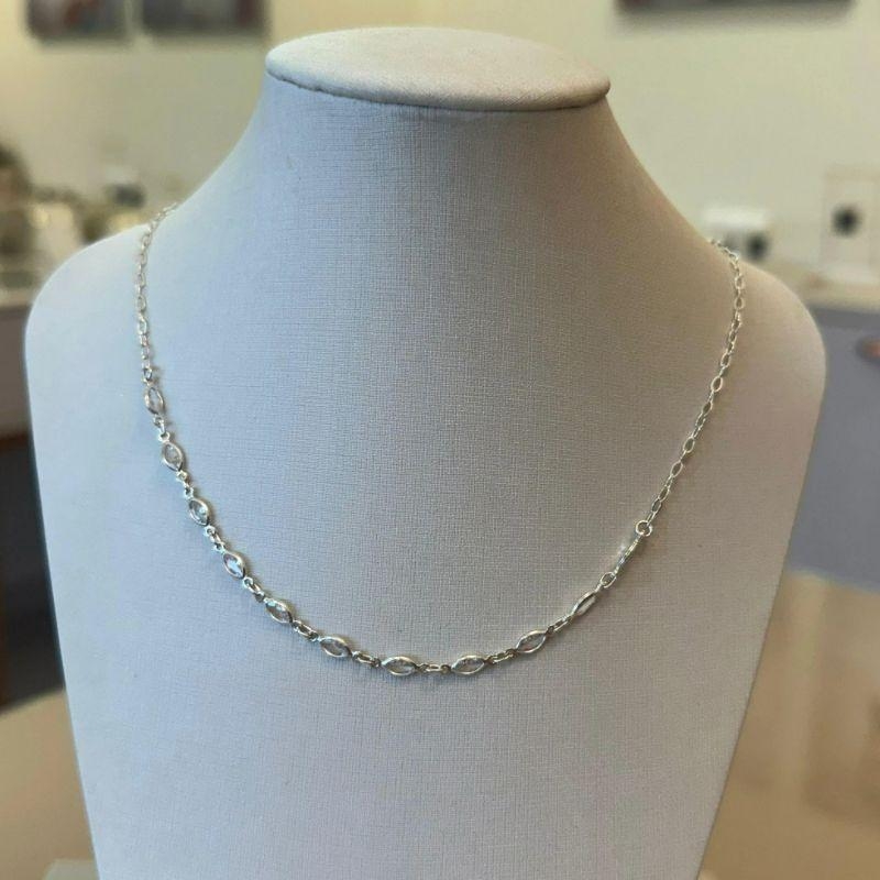CHOKER ELOS ZIRCÔNIAS OVAIS