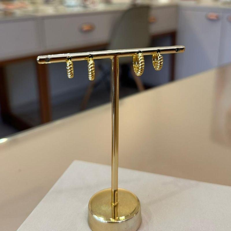 DUPLA ARGOLA TORCIDA DELICADO