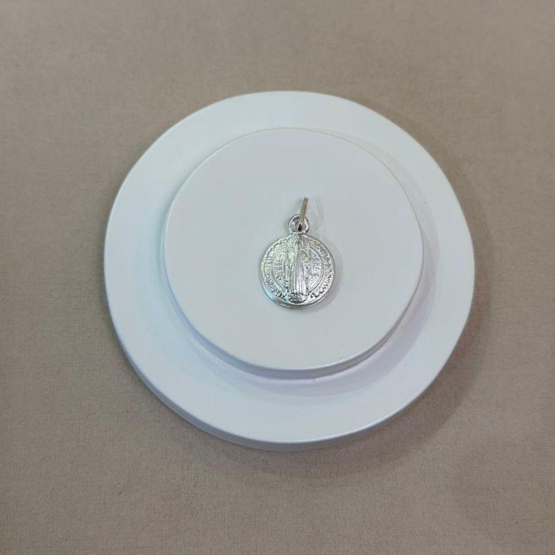 PINGENTE PRATA MEDALHA SÃO BENTO PEQUENA