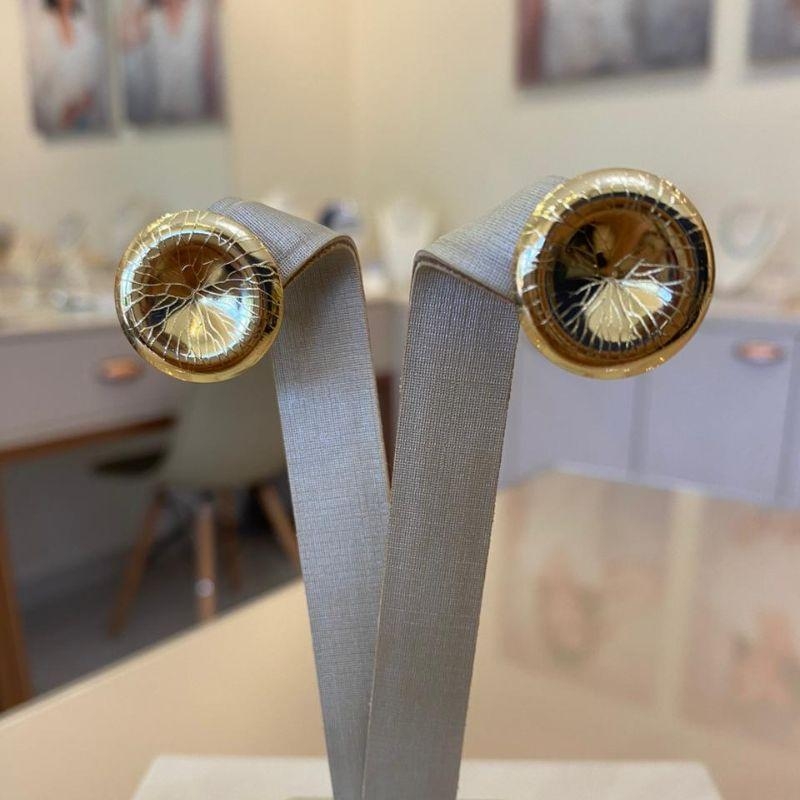 BRINCO BOTÃO CRAQUELADO