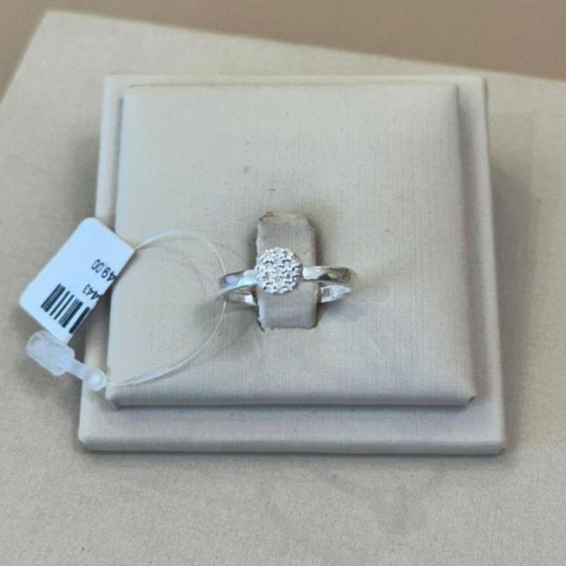 ANEL PRATA CHUVEIRO REDONDO TAMANHO 19