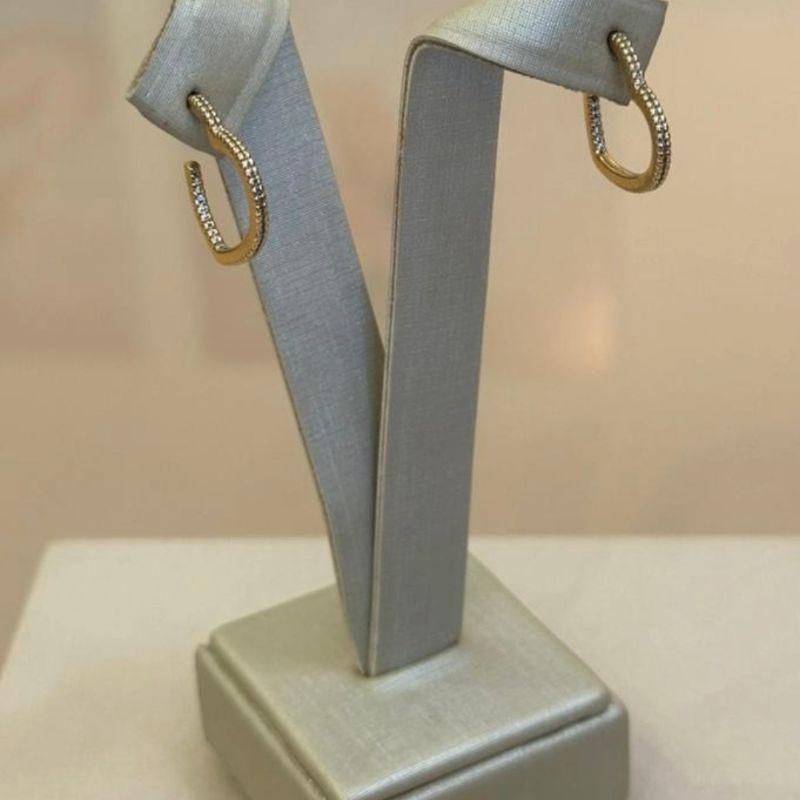 ARGOLA CORAÇÃO CRAVEJADA FINA