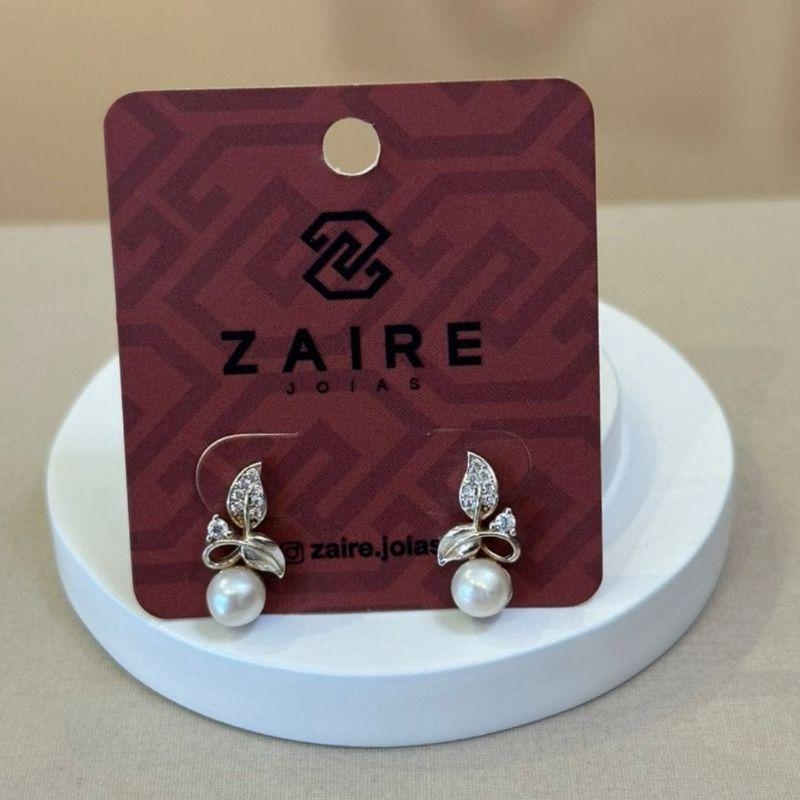 BRINCO PRATA FLOR PÉROLA