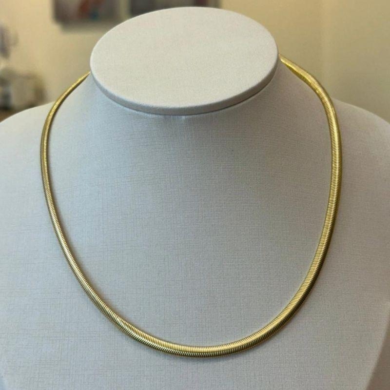 CHOKER FIO ALEMÃO CHATO 4MM