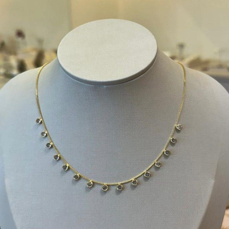 CHOKER PONTOS DE LUZ REDONDOS