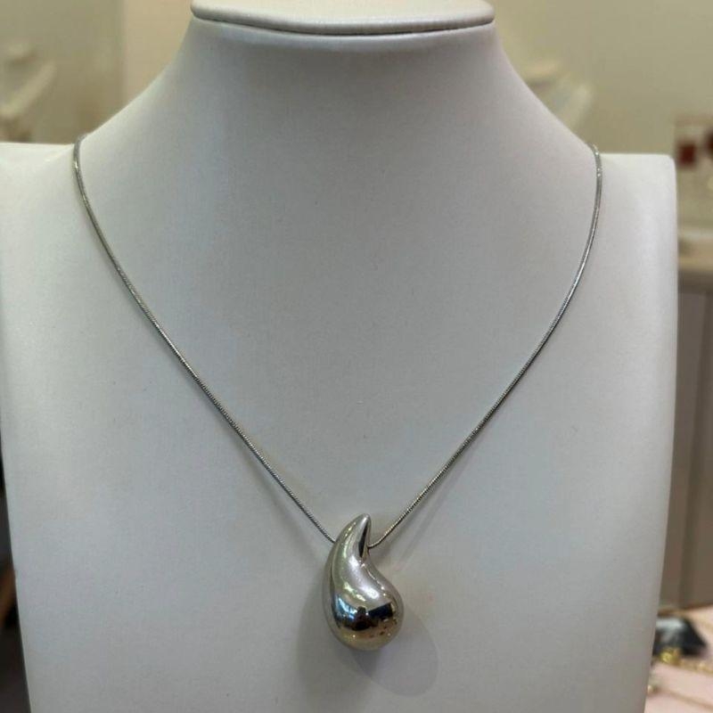 COLAR RABO DE RATO LONGO COM GOTA 50CM DIAMANTE