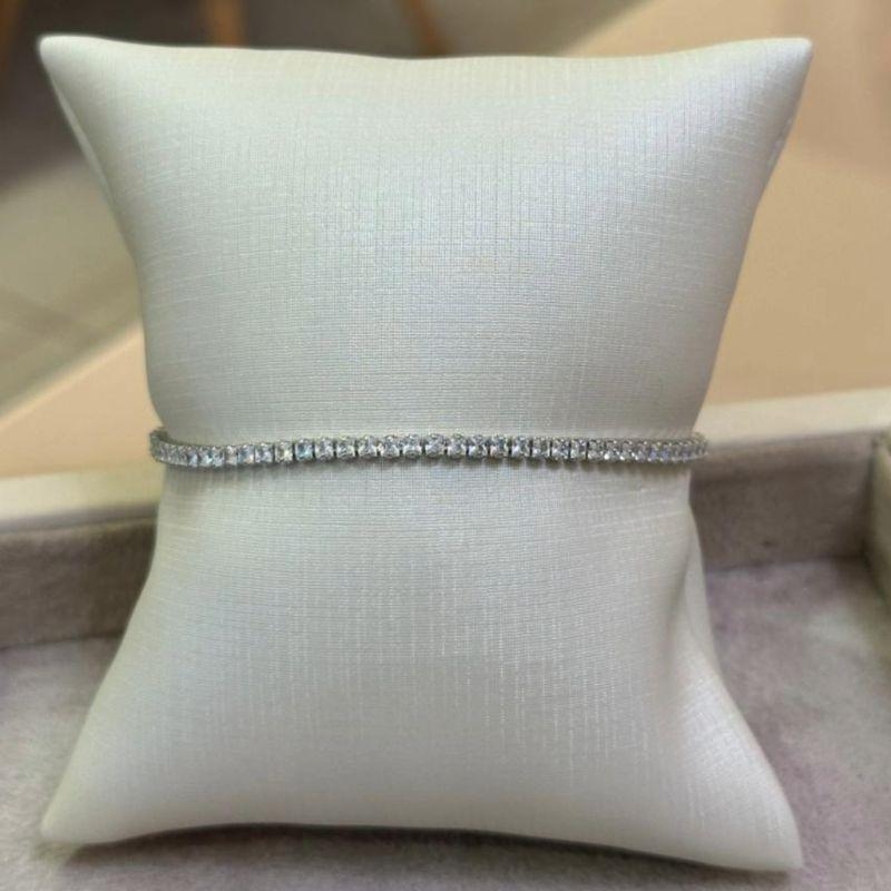 PULSEIRA RIVIERA DELICADA CRISTAL LUXO DIAMANTE