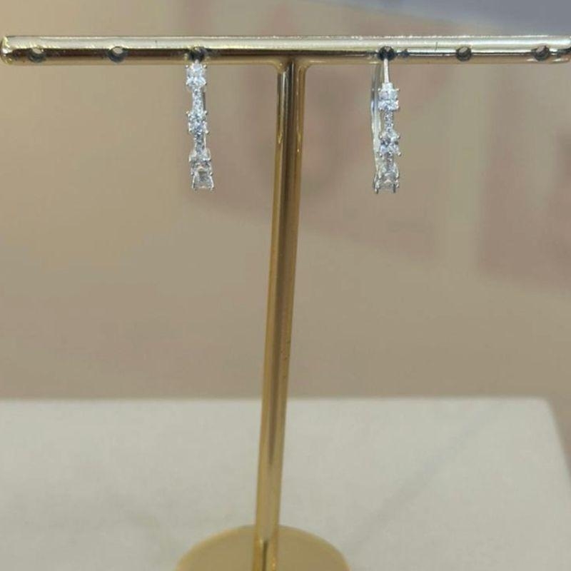 ARGOLA PRATA CRAVEJADA CRISTAL