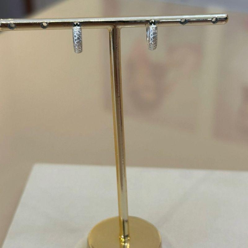 ARGOLA PRATA CRAVEJADA P